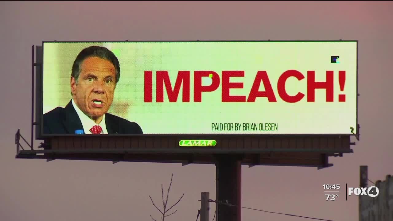 Billboards call to impeach Cuomo