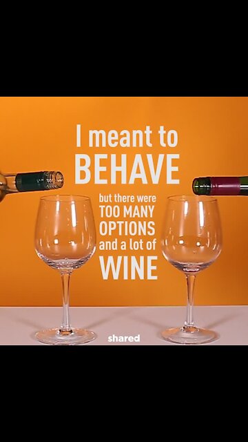 I meant to behave but there was wine [GMG Originals]