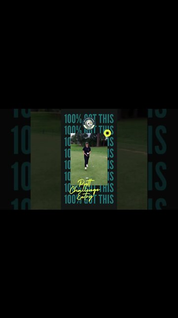 Our second entry to the putt challenge! Nice putt!!! ⛳️🎉👑 #shorts #golf #golfer #golfwoman