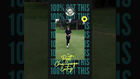 Our second entry to the putt challenge! Nice putt!!! ⛳️🎉👑 #shorts #golf #golfer #golfwoman