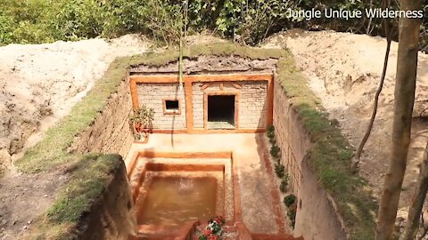 Building unique underground house