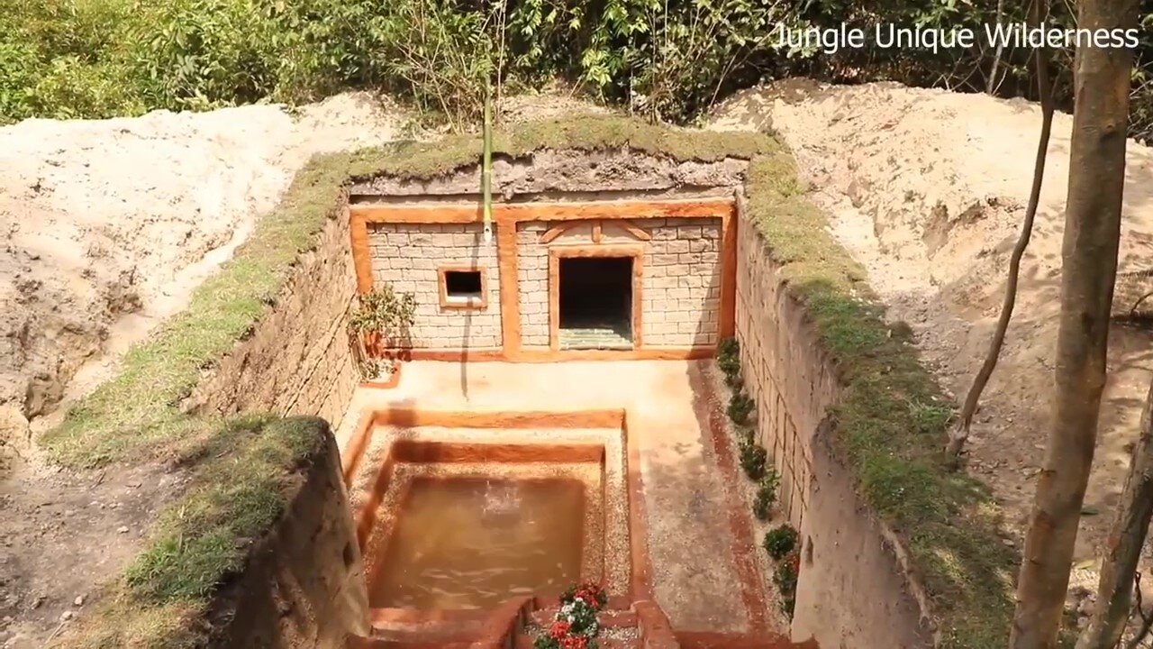 Building unique underground house