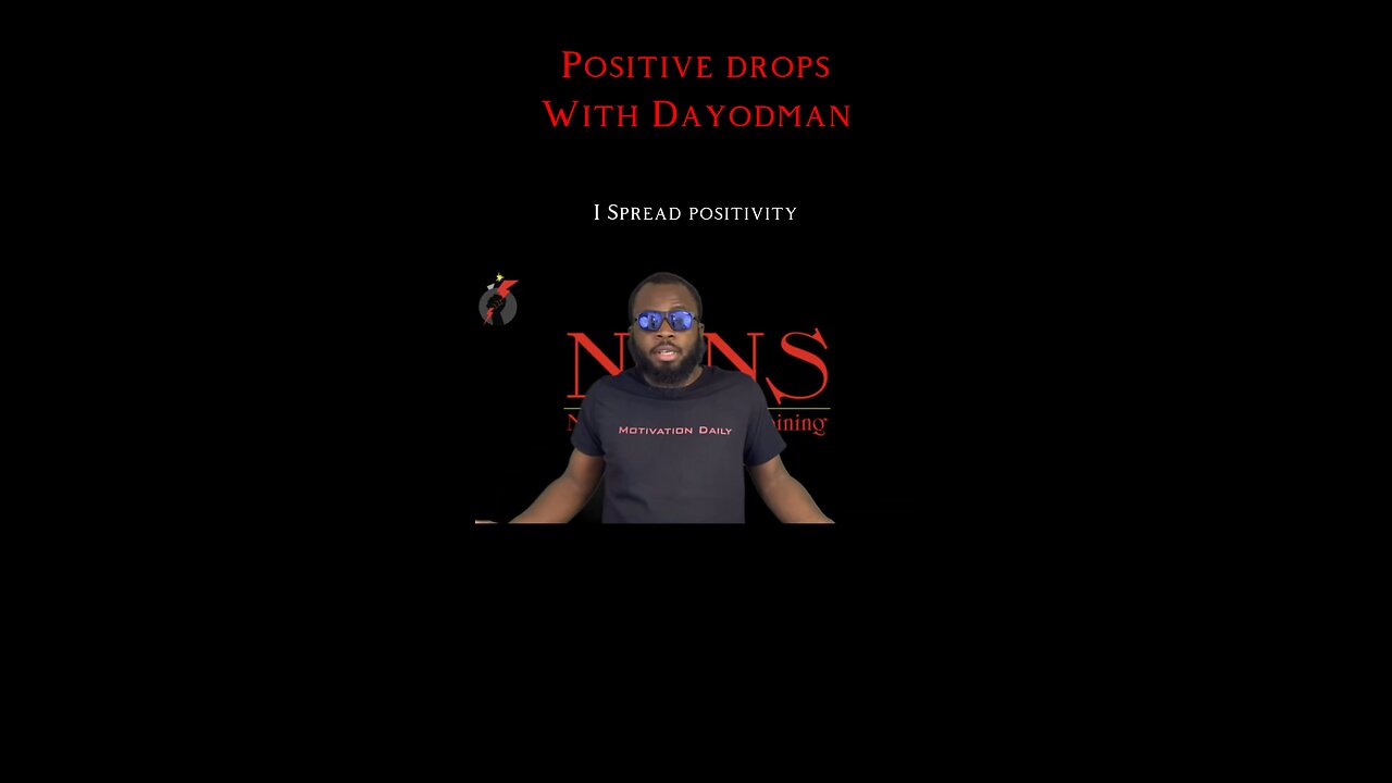 I Spread Positivity #dayodman #motivation #eeyayyahh #motivationalspeaker #positivevibe