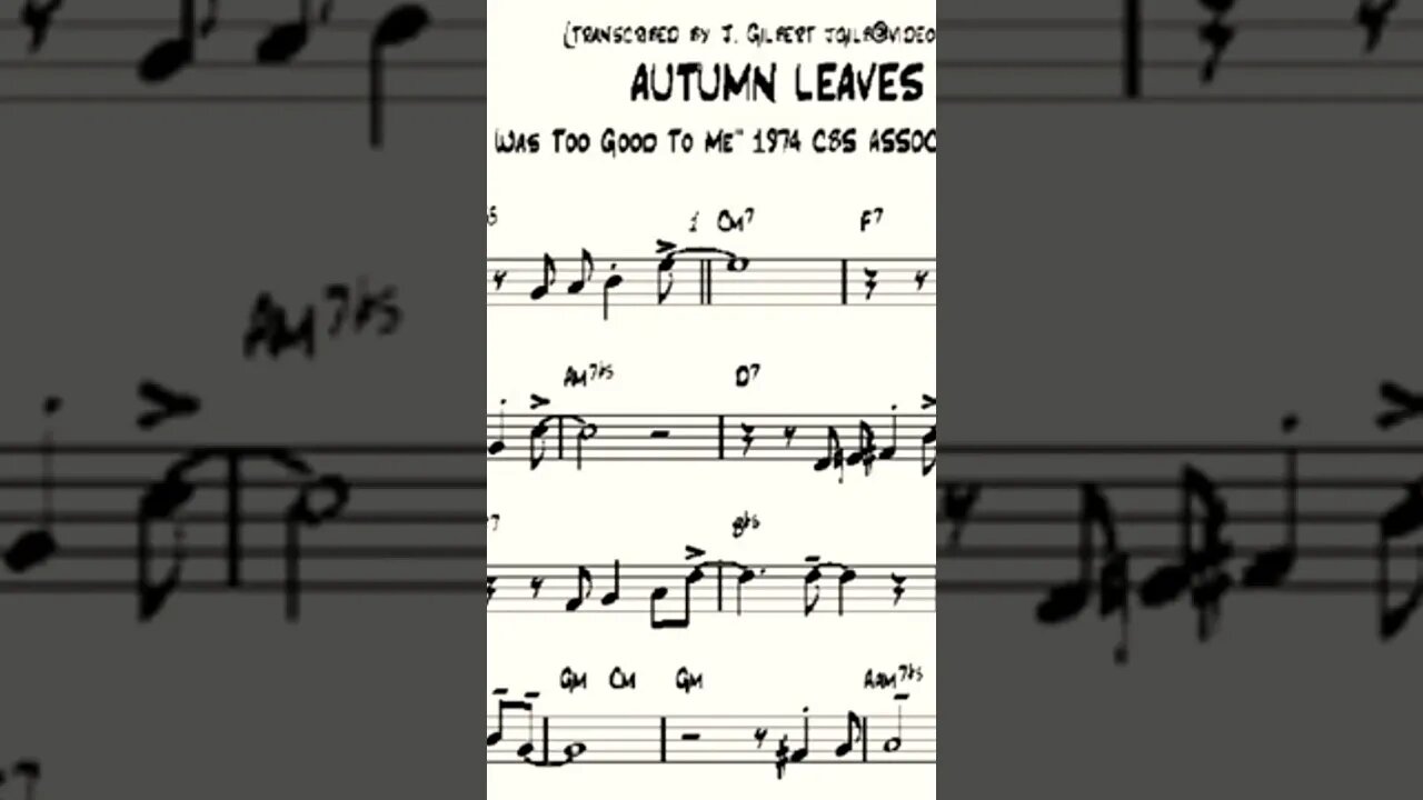 Chet Baker Greatest Hits w/ Scores - Autumn Leaves