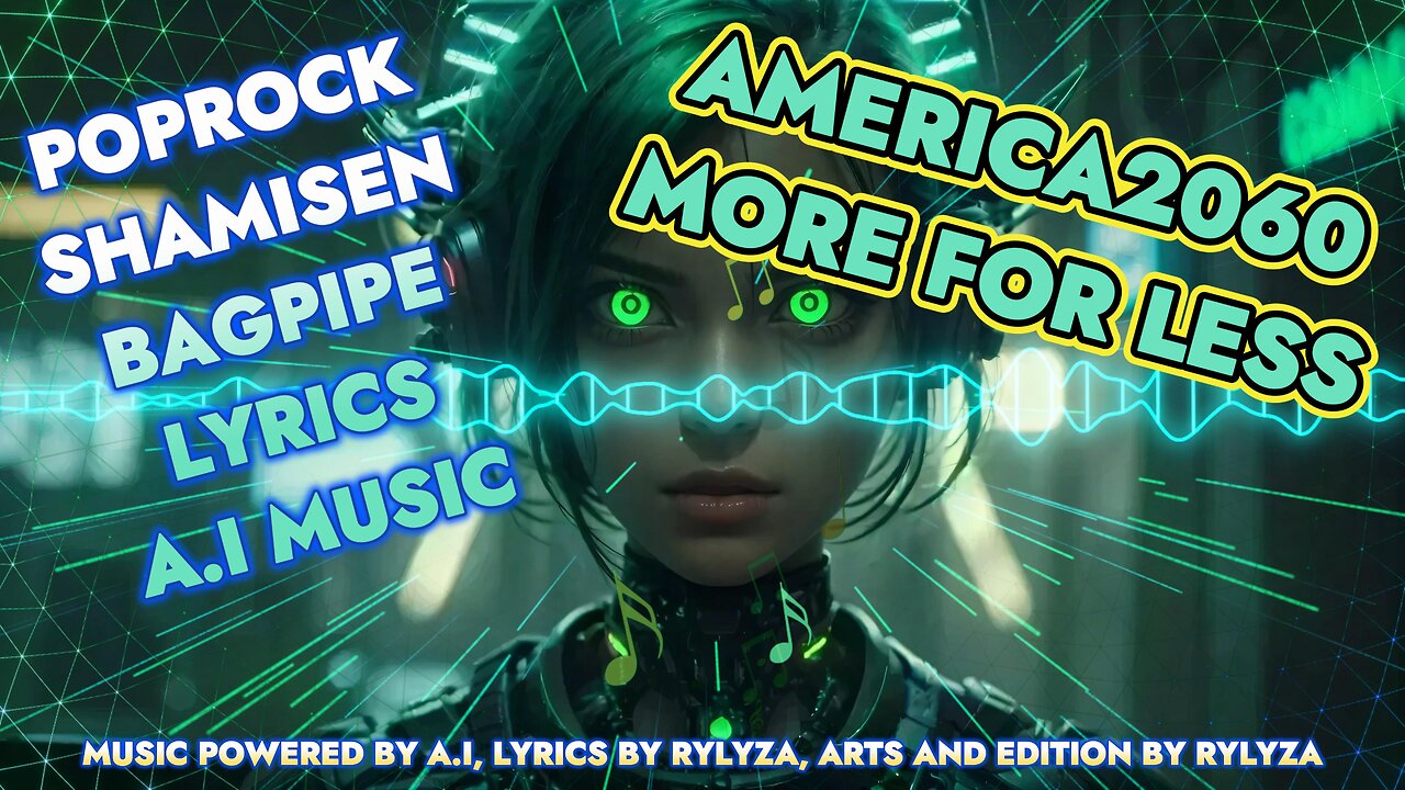 AMERICA2060 - MORE FOR LESS - POPROCK SHAMISEN BAGPIPE LYRICS A.I MUSIC