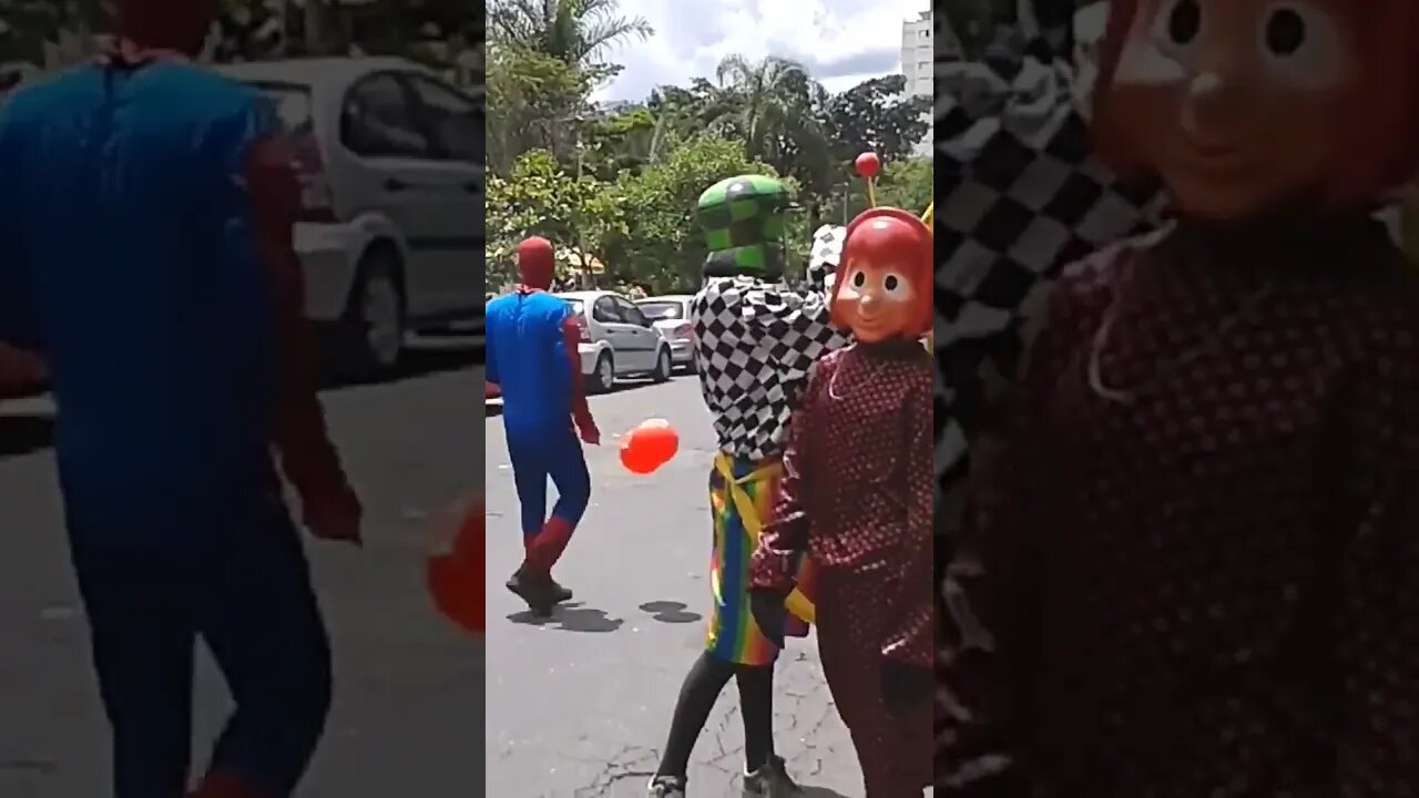 DANÇARINOS SUPER NINJAS DA CARRETA DA ALEGRIA FURACÃO, DANÇANDO FOFÃO, O MÁSKARA, BEN10 E PATATI