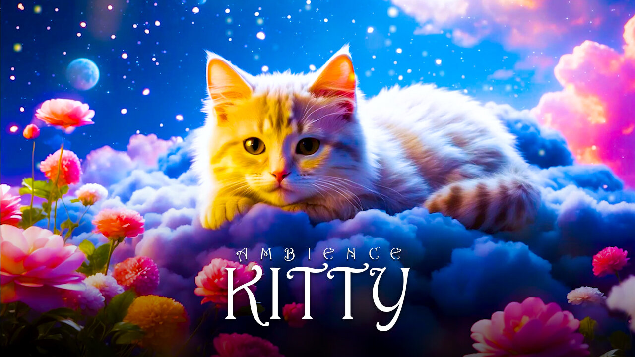 Purring Serenity 🐈💤 | Kitty Meditation Music | Relaxation | Stress Relief | Inner Harmony