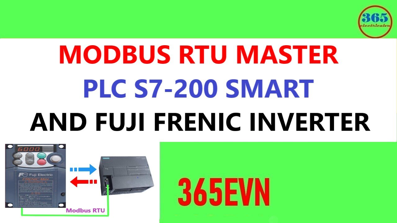 0073 - Modbus RTU Master s7 200 smart plc and inverter fuji frenic