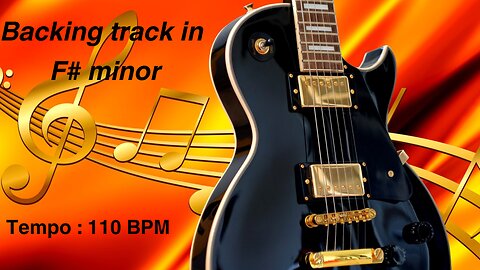 Rock Backing track in F# minor - Midnight Reflections