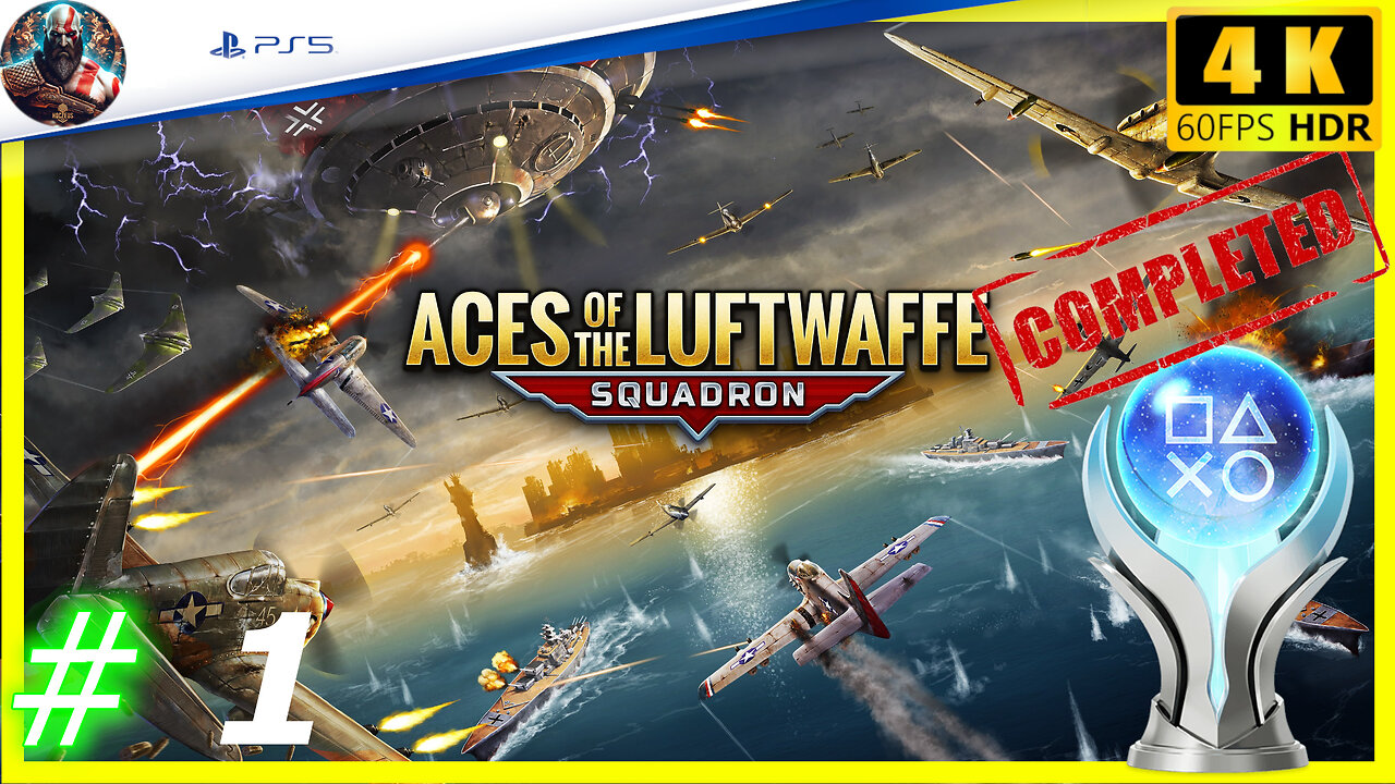 Aces of the Luftwaffe Squadron #1 πΊπ² English Gameplay Playthrough PS5 4K HDR 60FPS (No Commentary)