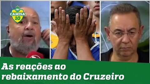 OLHA como jornalistas reagiram ao Cruzeiro REBAIXADO: "que VÁRZEA!"