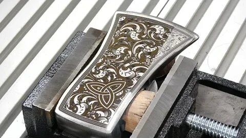 Realtime Harbor Freight Viking Hatchet Laser Engraving