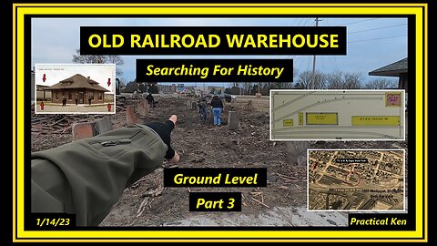 Old Railroad Warehouse - Metal Detecting Part 3 - History - Ground Level