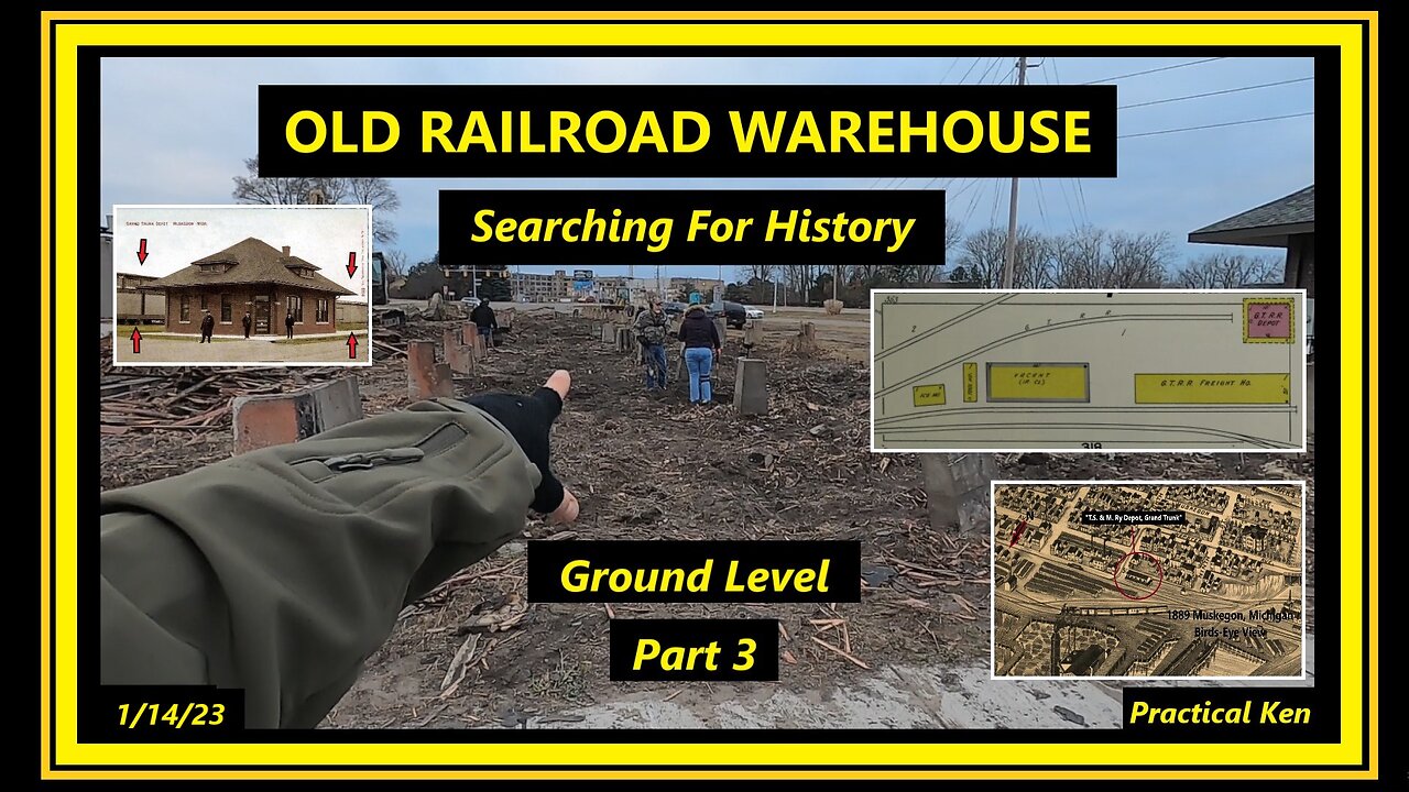 Old Railroad Warehouse - Metal Detecting Part 3 - History - Ground Level