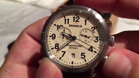 Shinola Runwell Chrono Brushed Steel Chronograph Watch Review