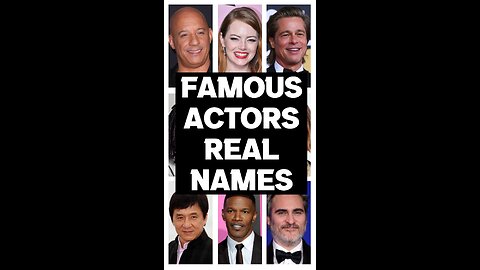 Famous Actors Real Names