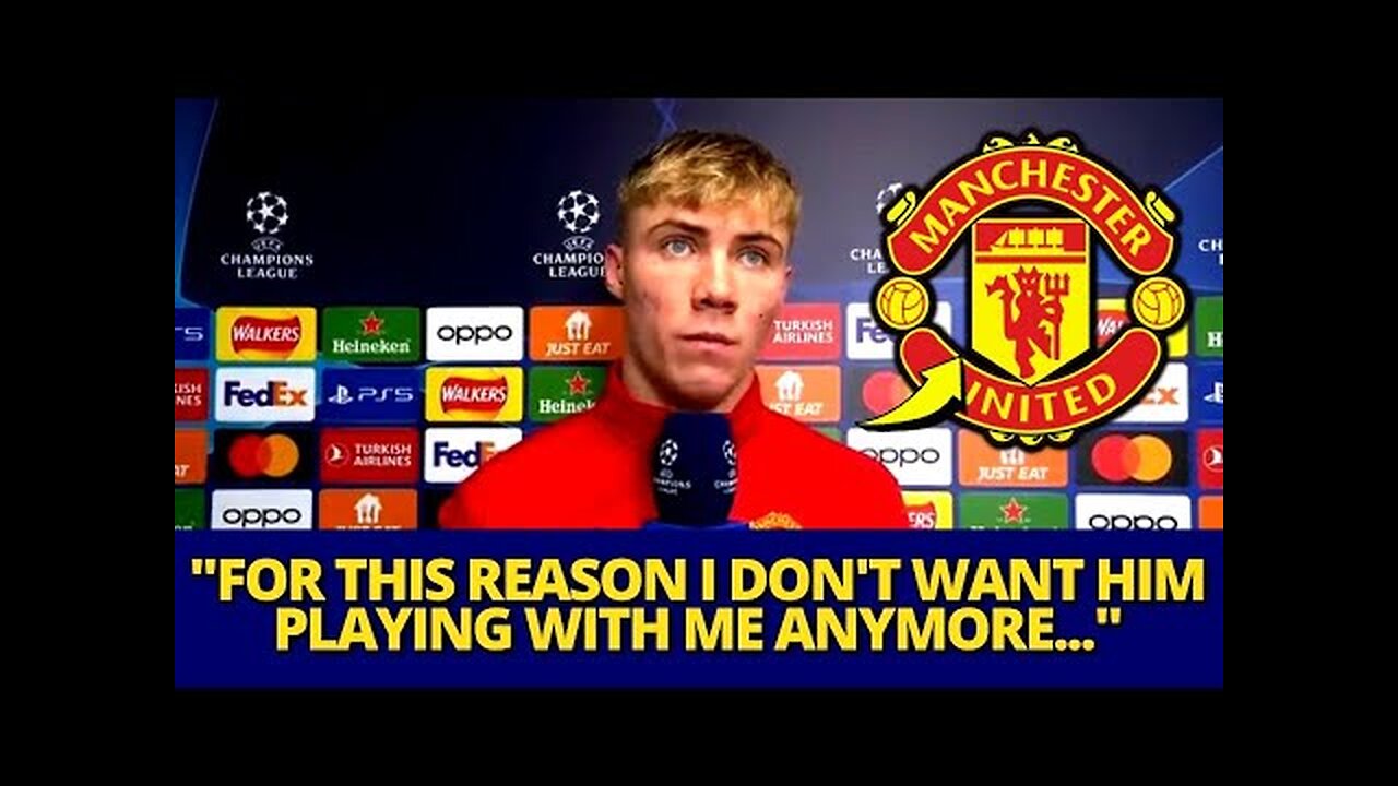 URGENT! PROBLEM REVEALED! HOJLUND EXPRESSES DISSATISFACTION WITH TEAMMATE! MAN UNITED NEWS