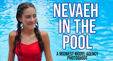 Nevaeh In The Pool - a Midwest Model Agency Photoshoot