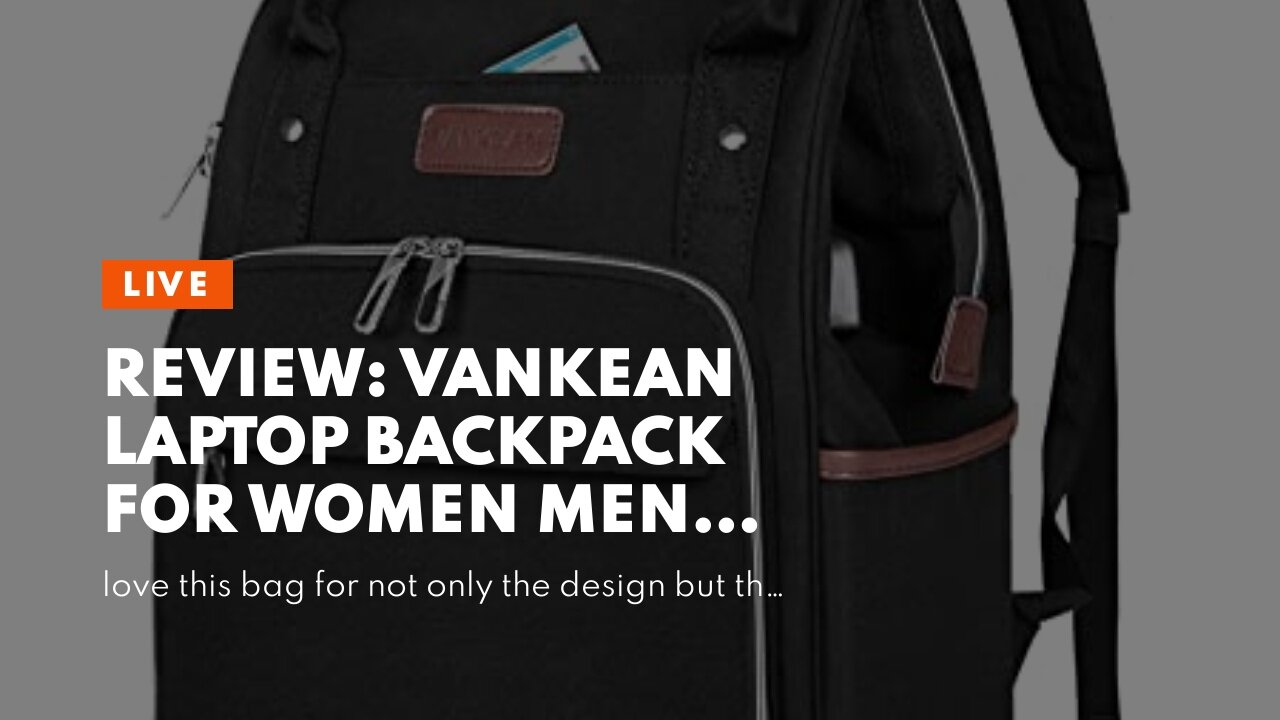 Review: VANKEAN Laptop Backpack for Women Men 15.6-16.2 Inch Stylish Computer Work Backpack, Wa...