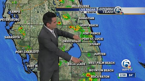 Tuesday mid-afternoon forecast