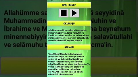 SALAVAT-I ŞERİFELER (20. SALAVAT -sesli)