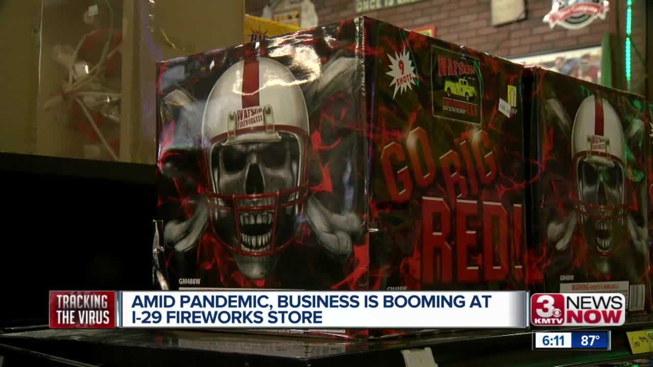 Amid Pandemic, Business is Booming at I-29 Fireworks Store