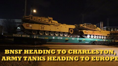 S02E077 BNSF Heading to Charleston, Army Tanks Heading to Europe (Norfolk Southern, BNSF, Military)