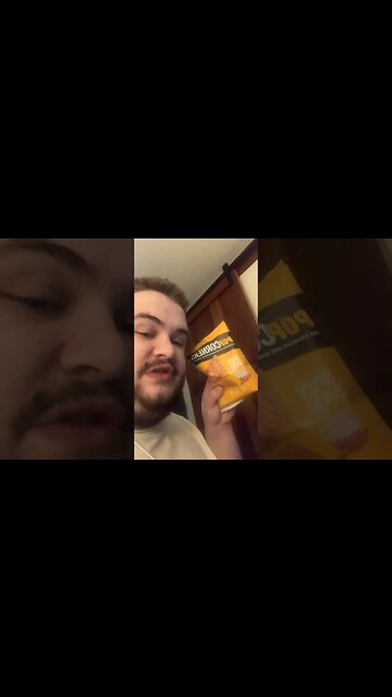 Trying Popcorners Spicy Queso Flavour, dipped in Queso #shorts