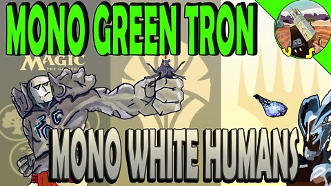 Mono Green Tron VS Deck Mono White Humans｜Blast Zone ｜Magic The Gathering Online Modern League Match