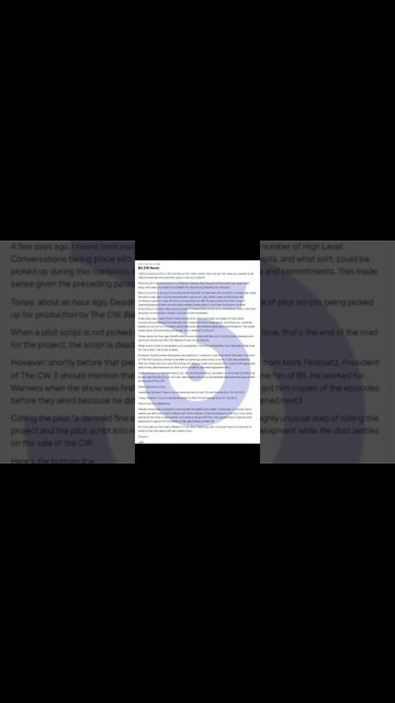 Babylon 5 NOT Picked Up by The CW