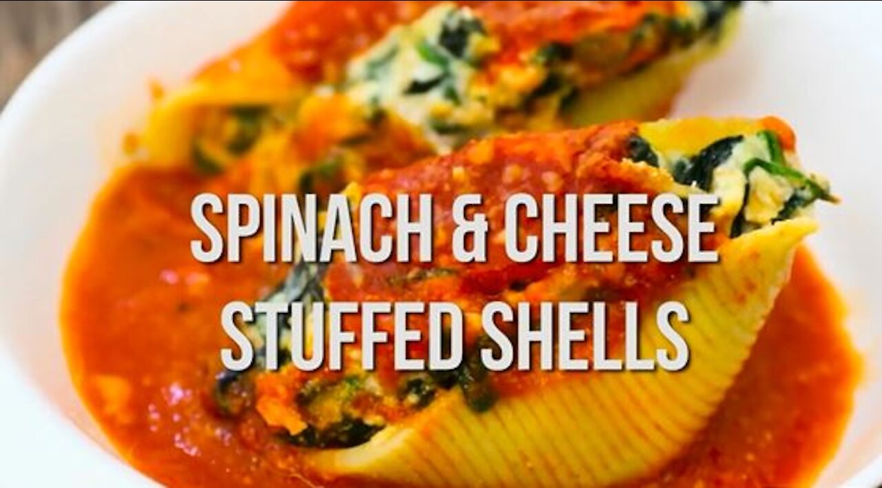 Vegetarian Spinach & Cheese Stuffed Shells