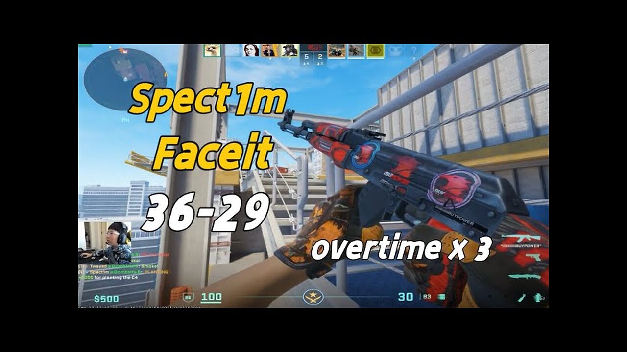 Spect1m-11 years old boy in Faceit CS2 Vertigo