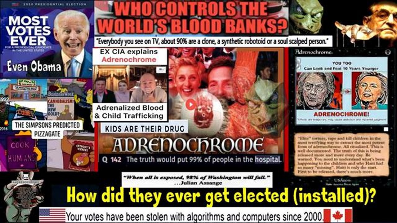 Ex CIA Explains Adrenochrome Adrenalized Blood and Child Trafficking!