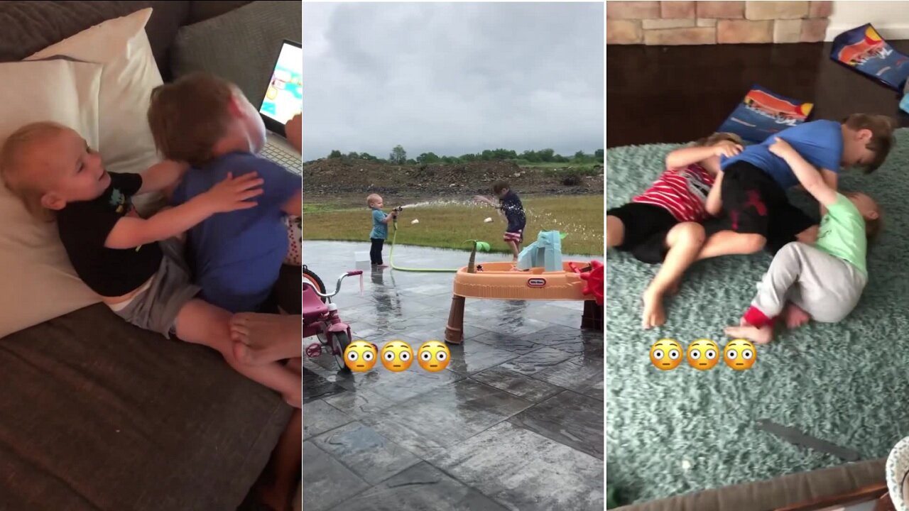 Baby Brother Humorously Strikes Back Against Older Siblings