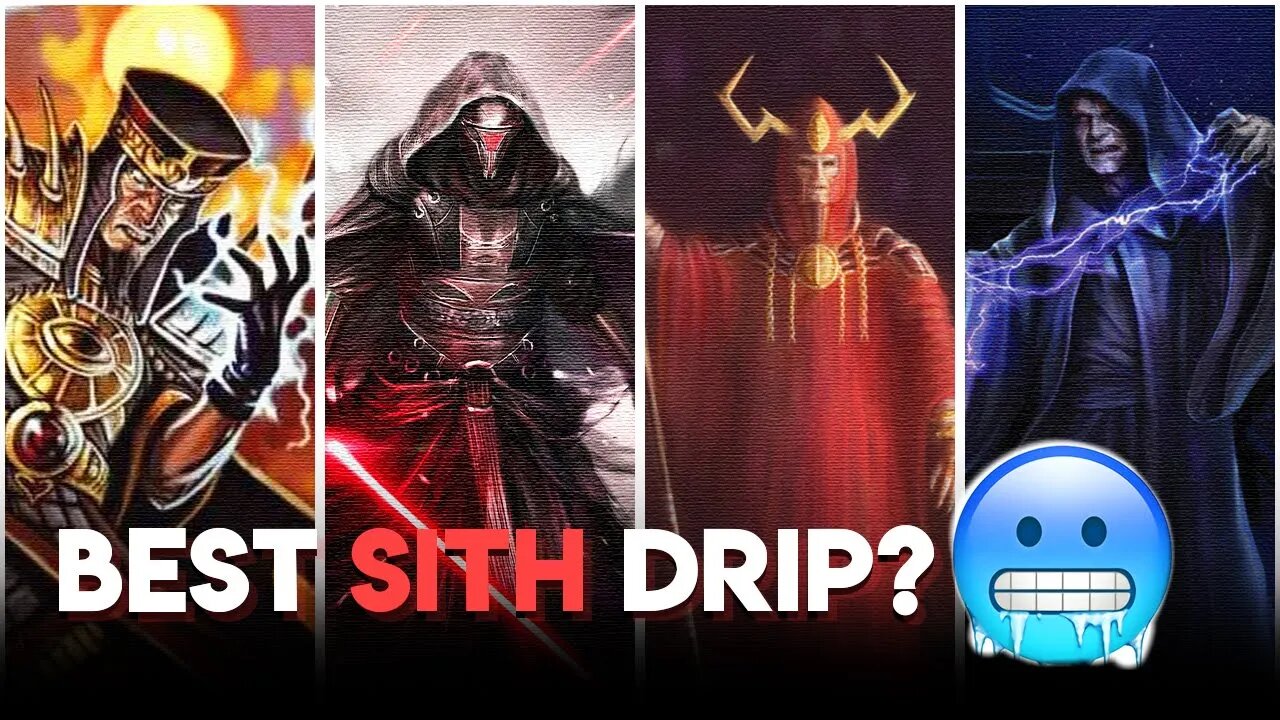 Which Sith Lord had the Best Drip in Galactic History? - The Sith Robe TIERLIST