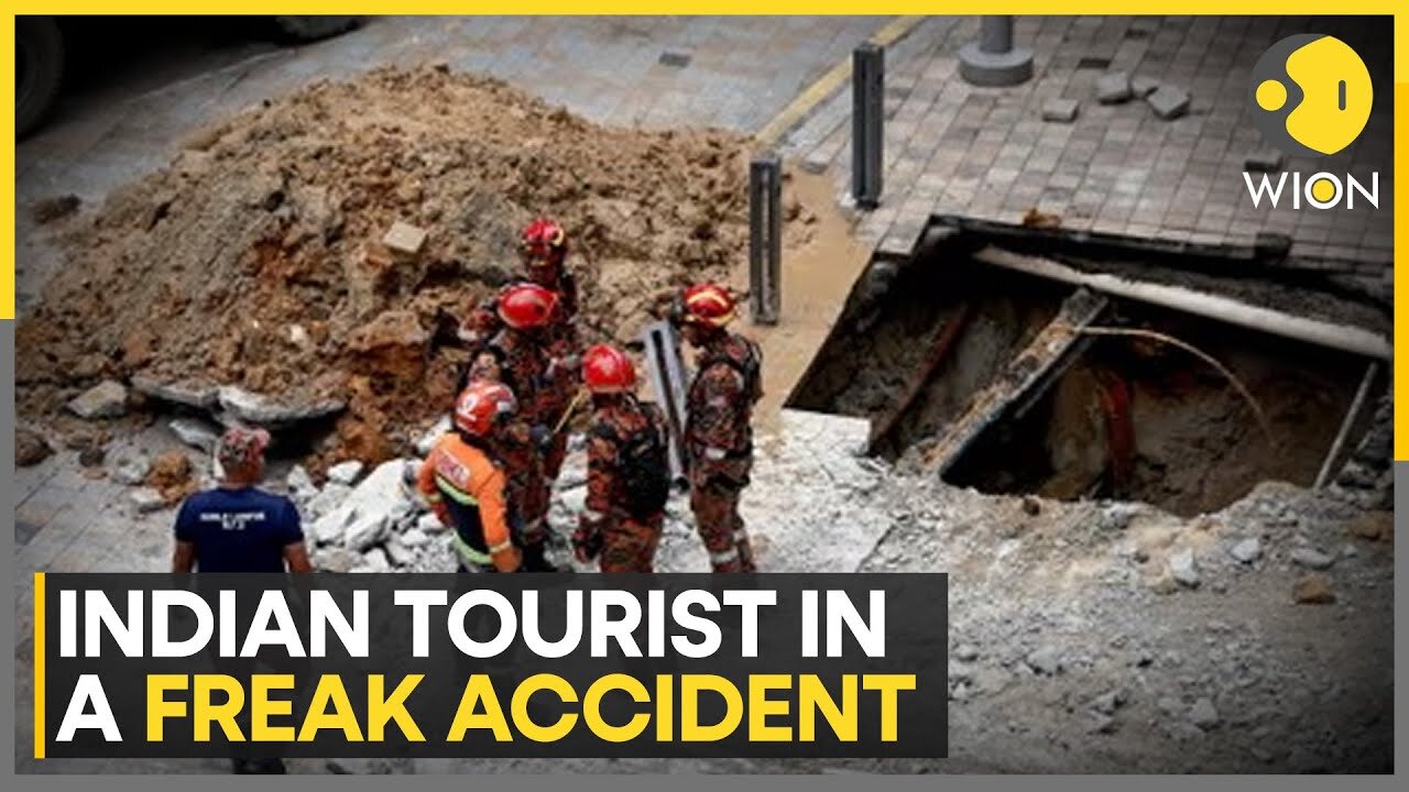 Kuala Lumpur: Woman missing after falling into sinkhole | Latest News | WION