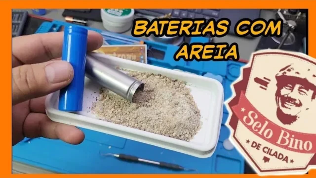 Bateria com Areia - Golpe do Power Banco de Areia - ⚠️CUIDADO⚠️