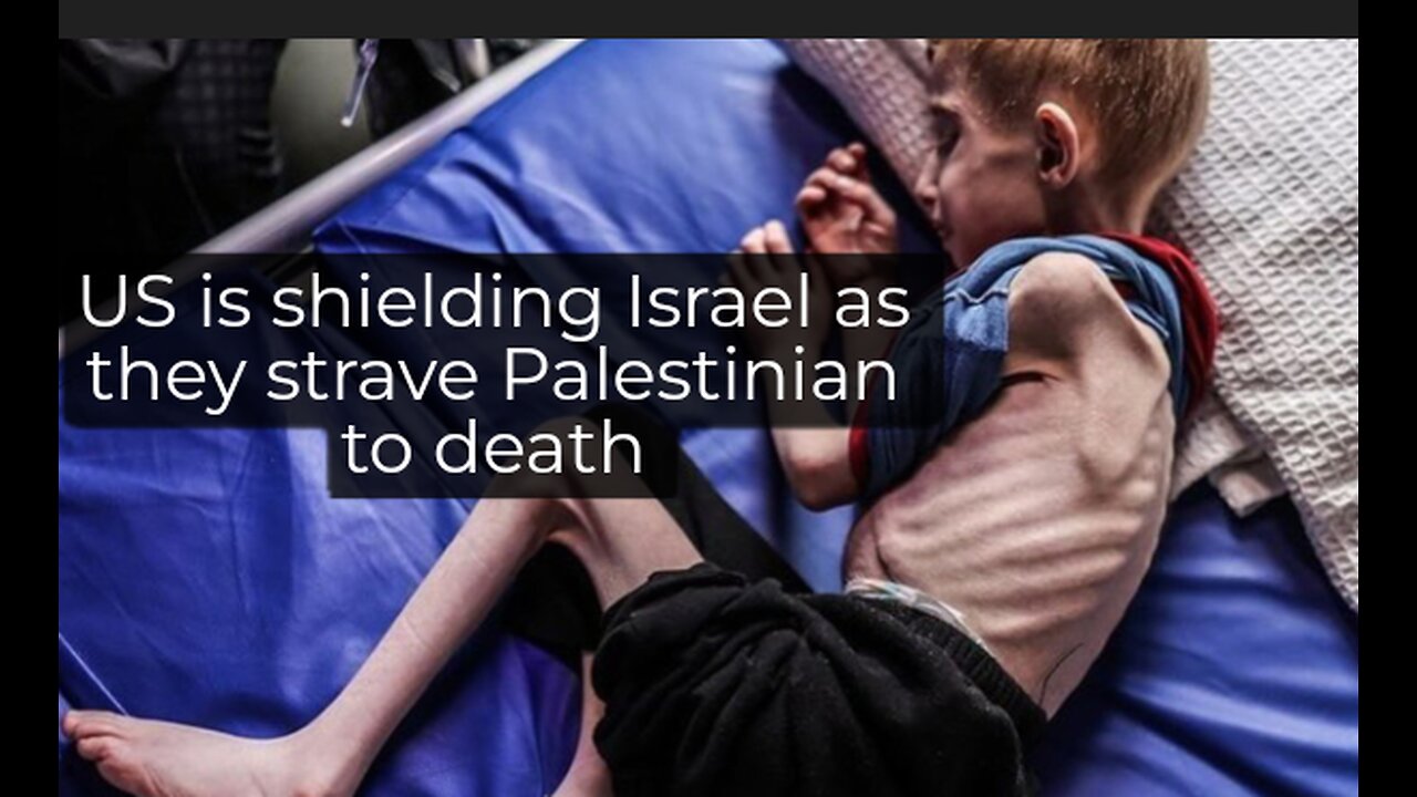 Israel is starving Palestinians to death as they cut off food water fuel to Gaza Israel bleeds Gaza