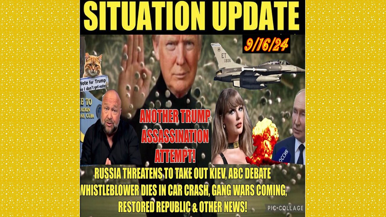 SITUATION UPDATE 9/16/24 - No way out, TRUMP Assassination Attempt, Russia, Abc Whistleblower