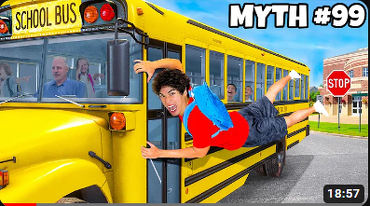 Busting 100 SCHOOL MYTHS In 24 Hours!