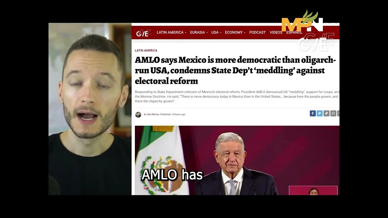 Mexico's Democracy Surpasses US Oligarchy: AMLO"