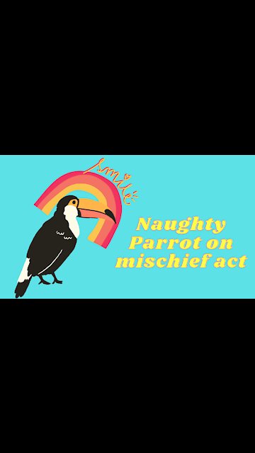 Naughty Parrot on mischief act