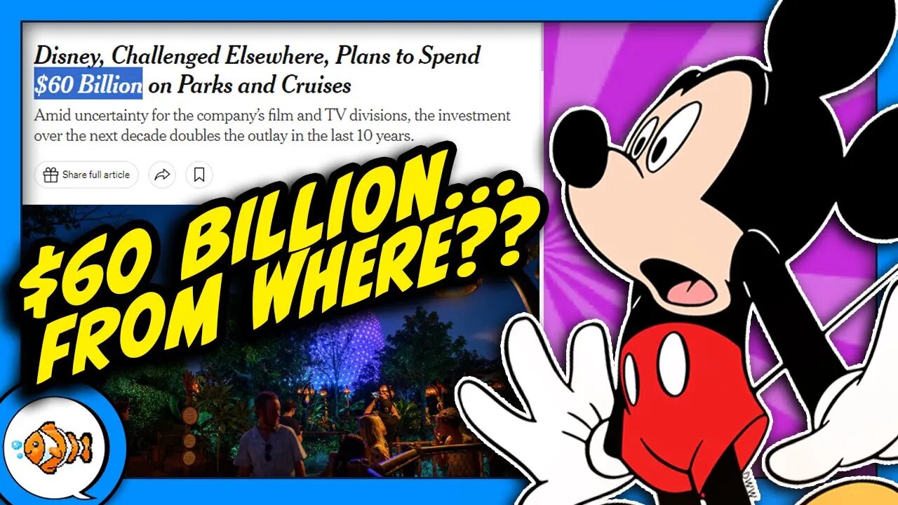 Disney Dumping $60 BILLION into Theme Parks?! Stock PLUMMETS!