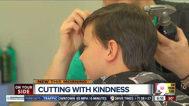 Stylist helps autistic boy conquer his fear