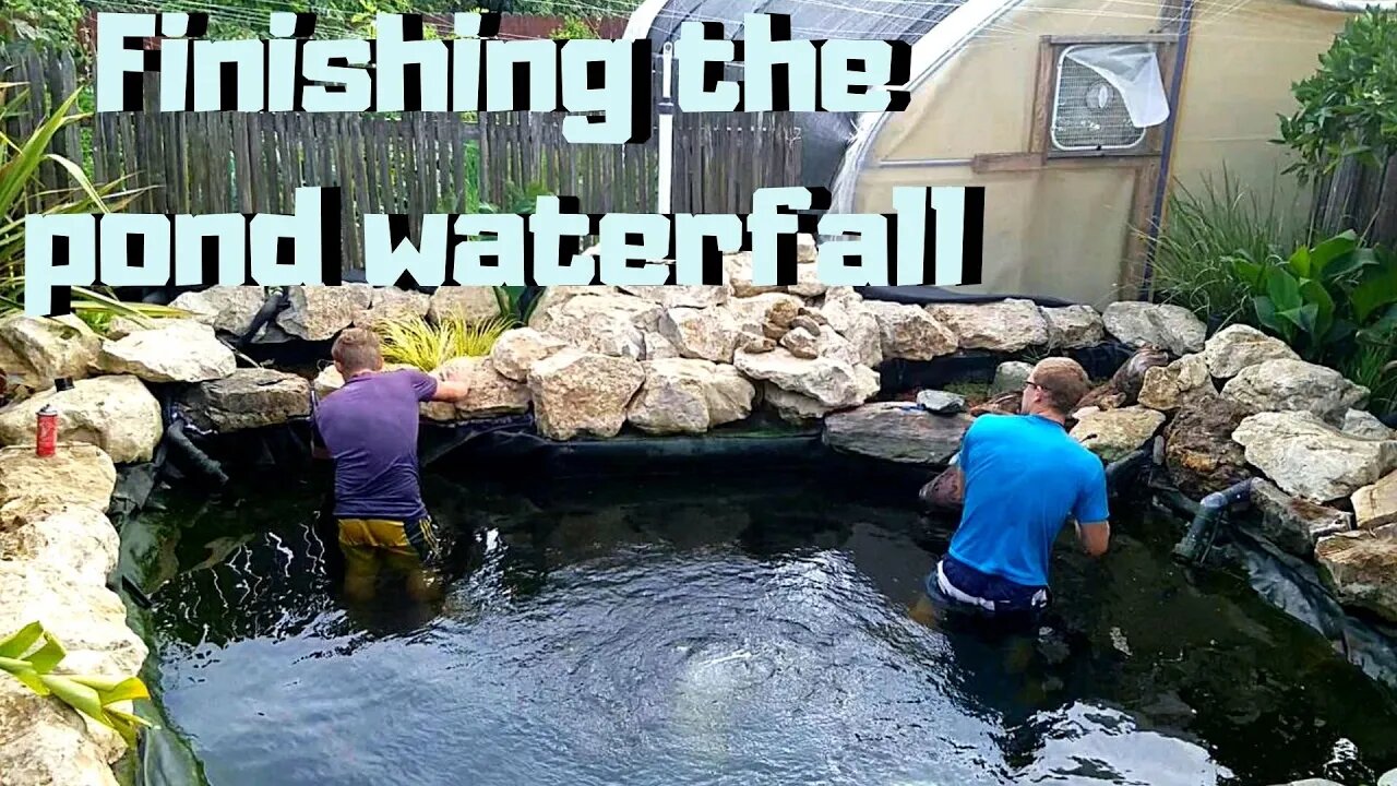 Getting the pond waterfall up and running (building a pond)