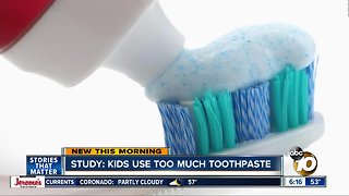 Study shows children use too much toothpaste