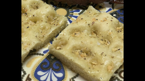 Focaccia made easier than ever with the help of a bread machine