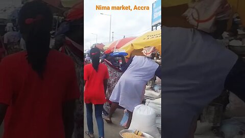 A foreigner wandering in an African market in Nima, Accra | Ghana Vlog