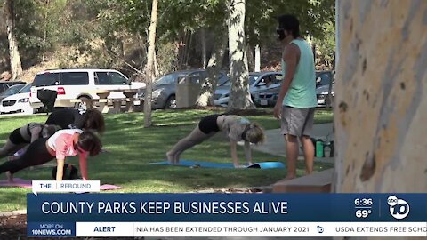 Businesses take advantage of San Diego County park space to stay open