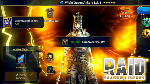 Wight Queen Ankora Unlocked and upgraded for CvC Event RAID